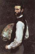 Frederic Bazille Self-Portrait with Palette Spain oil painting artist